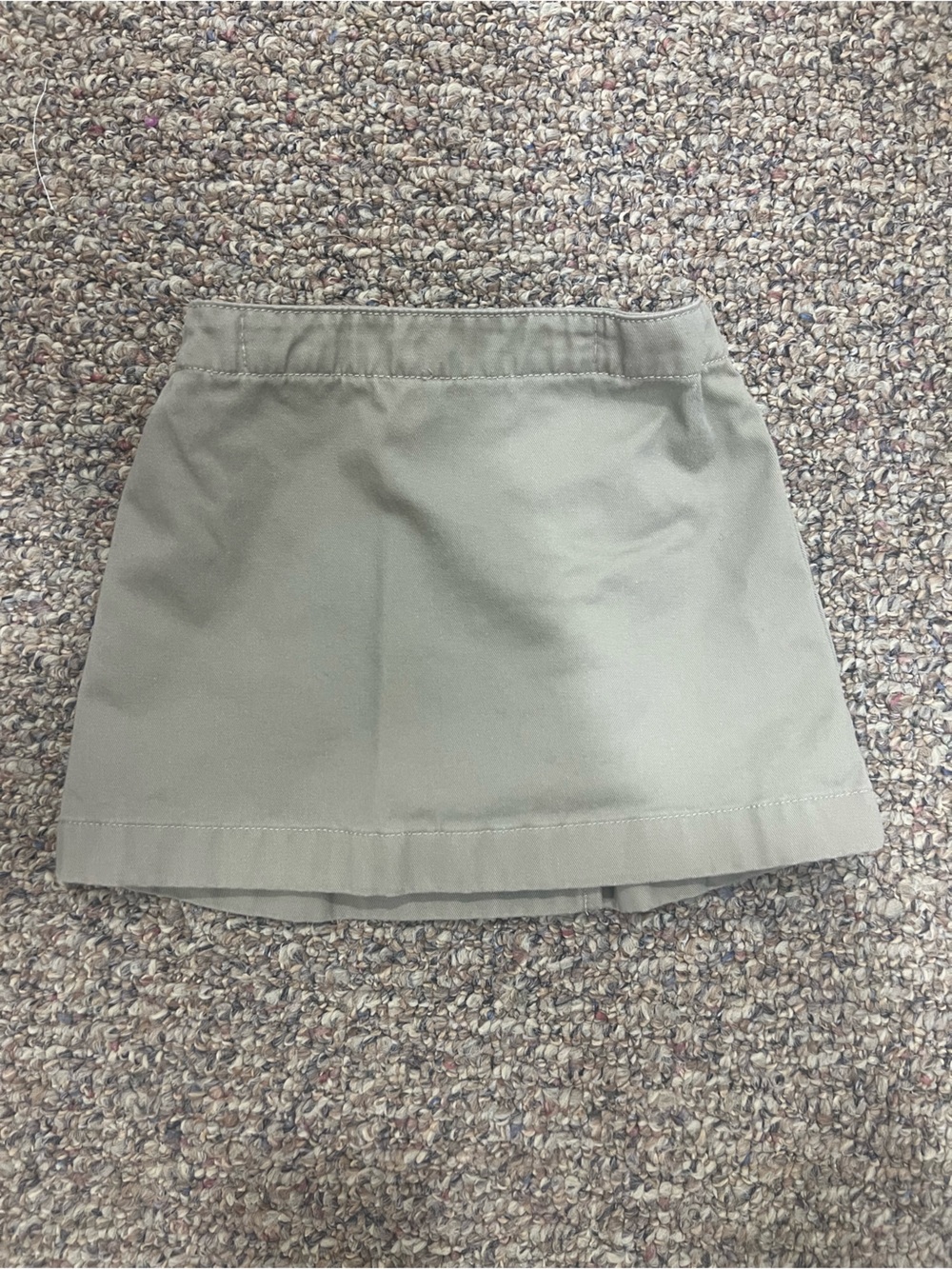 Lands' End Light Khaki Elastic-Waist Lined Shorts